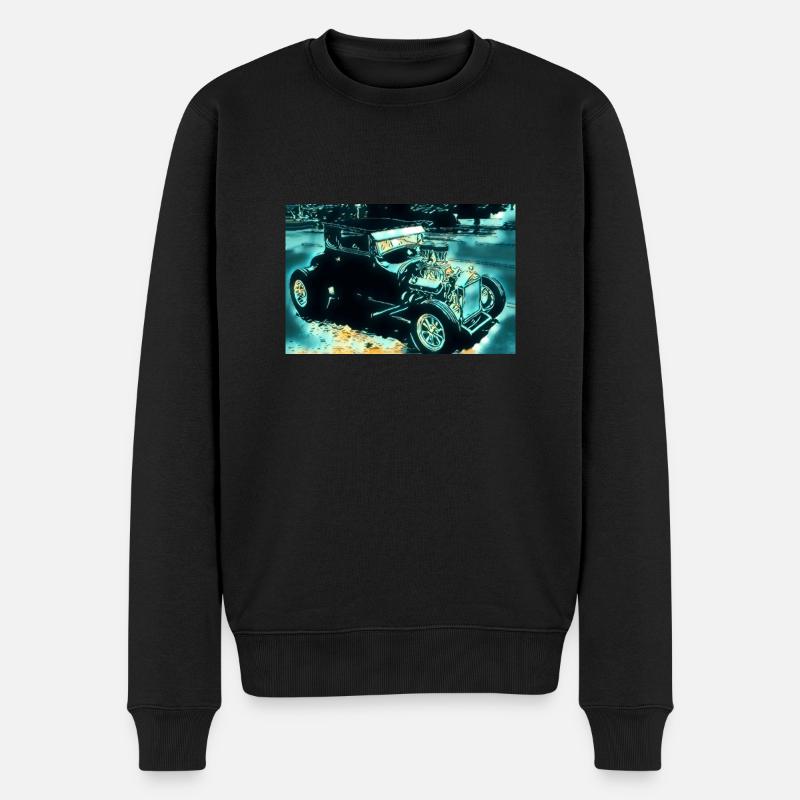 Auto - Männer Premium Bio Pullover - Schwarz