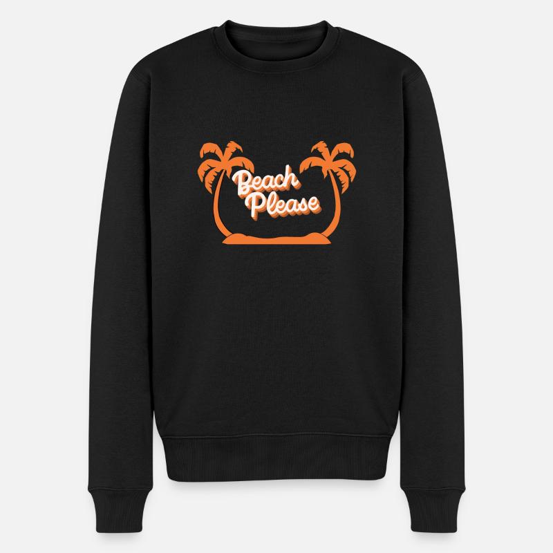 Plage S’il vous plaît - Pull Premium bio Homme - noir