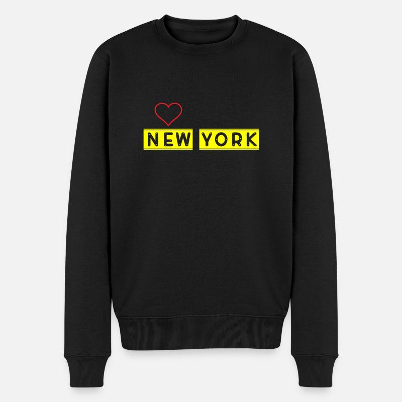 New York - Pull Premium bio Homme - noir