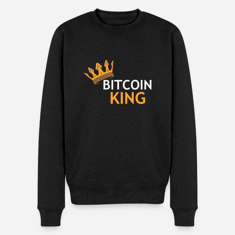 Crypto Bitcoin Trading - Männer Premium Bio Pullover - Schwarz