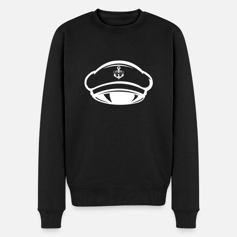 Bonnet de capitaine - Pull Premium bio Homme - noir