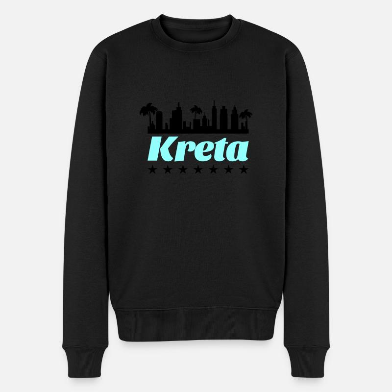 Crète - Pull Premium bio Homme - noir