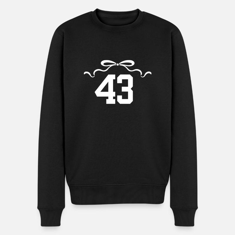 Numéro 43 noeud - 43e anniversaire - Pull Premium bio Homme - noir