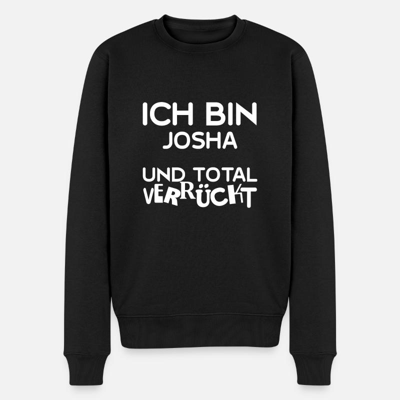 Prénom Josha - Pull Premium bio Homme - noir