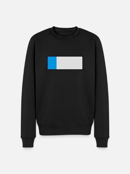 _blank_kurz - Men's Premium Organic Jumper - black