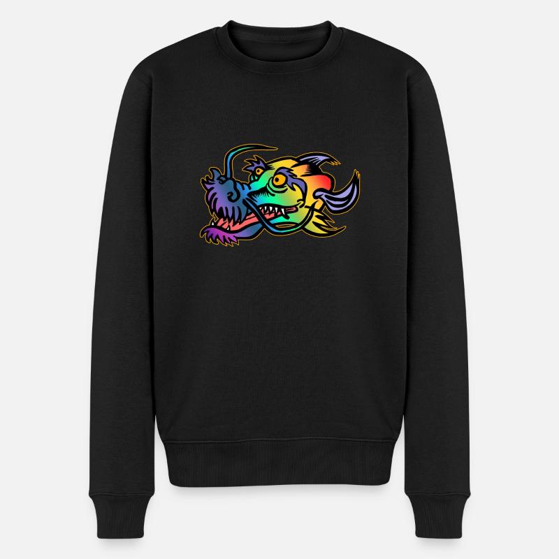 Tête Tête de dragon / dragon - Pull Premium bio Homme - noir