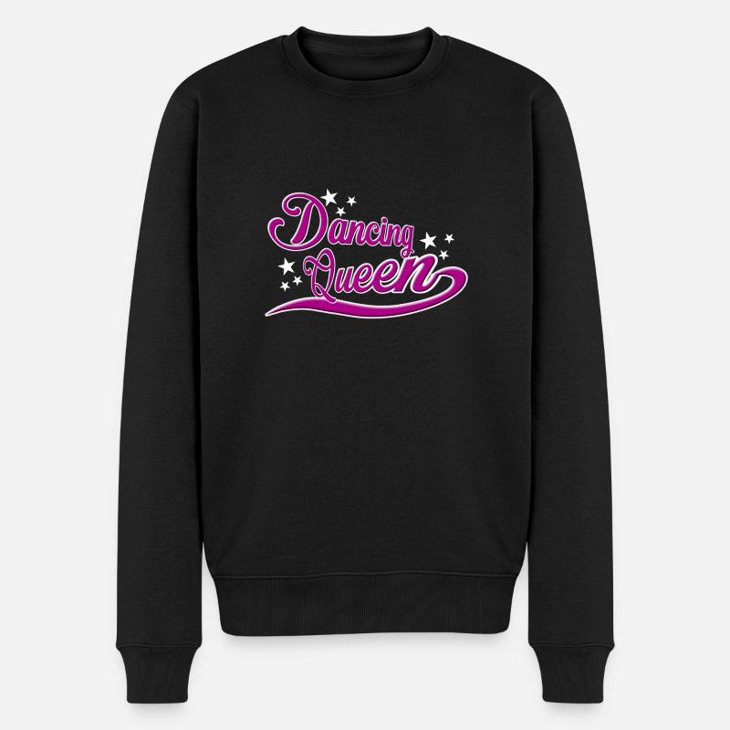 Dancing Queen - Männer Premium Bio Pullover - Schwarz