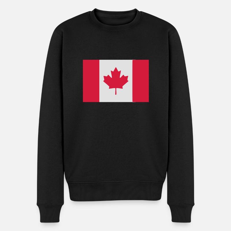 Drapeau Canada - Flag Canada - Pull Premium bio Homme - noir