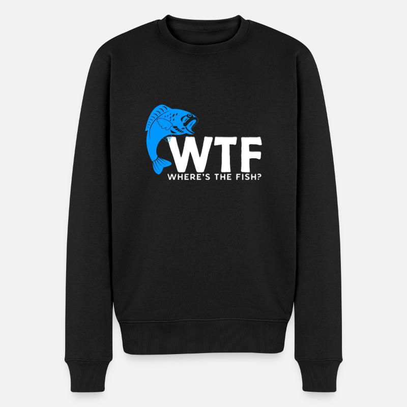 Pêche au poisson - Pull Premium bio Homme - noir