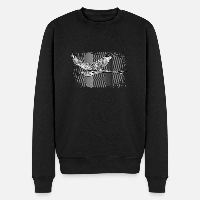 oiseau - Pull Premium bio Homme - noir