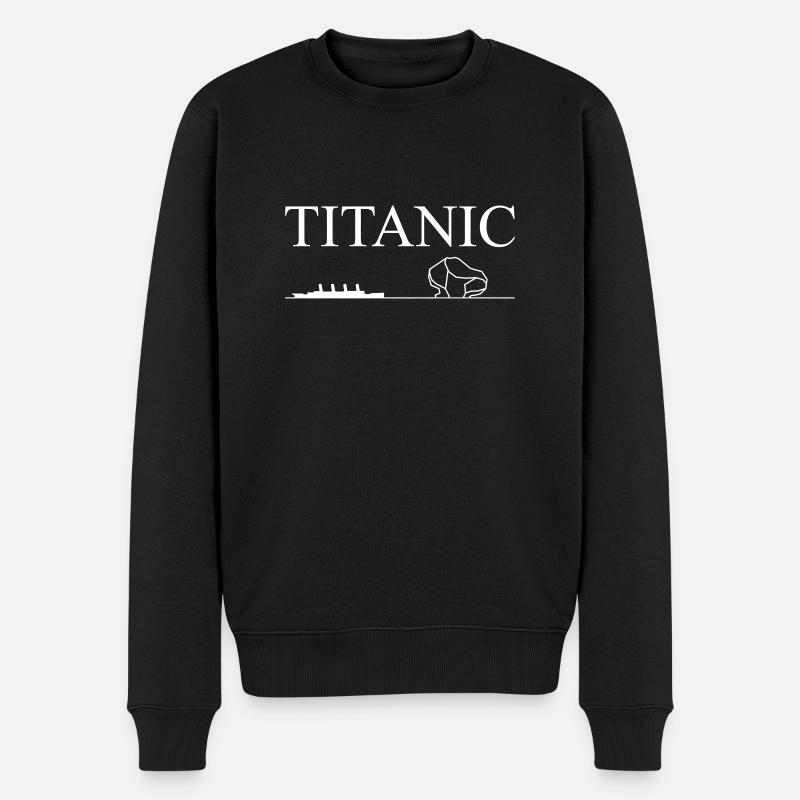 Titanisch - Männer Premium Bio Pullover - Schwarz