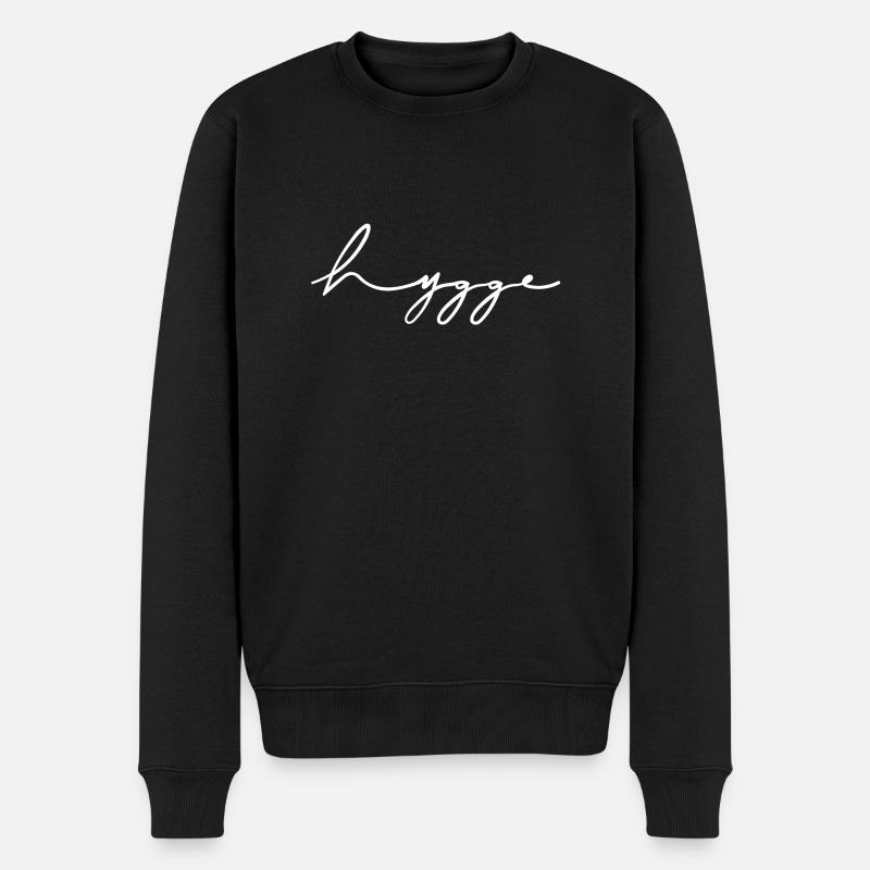 hygge white - Männer Premium Bio Pullover - Schwarz