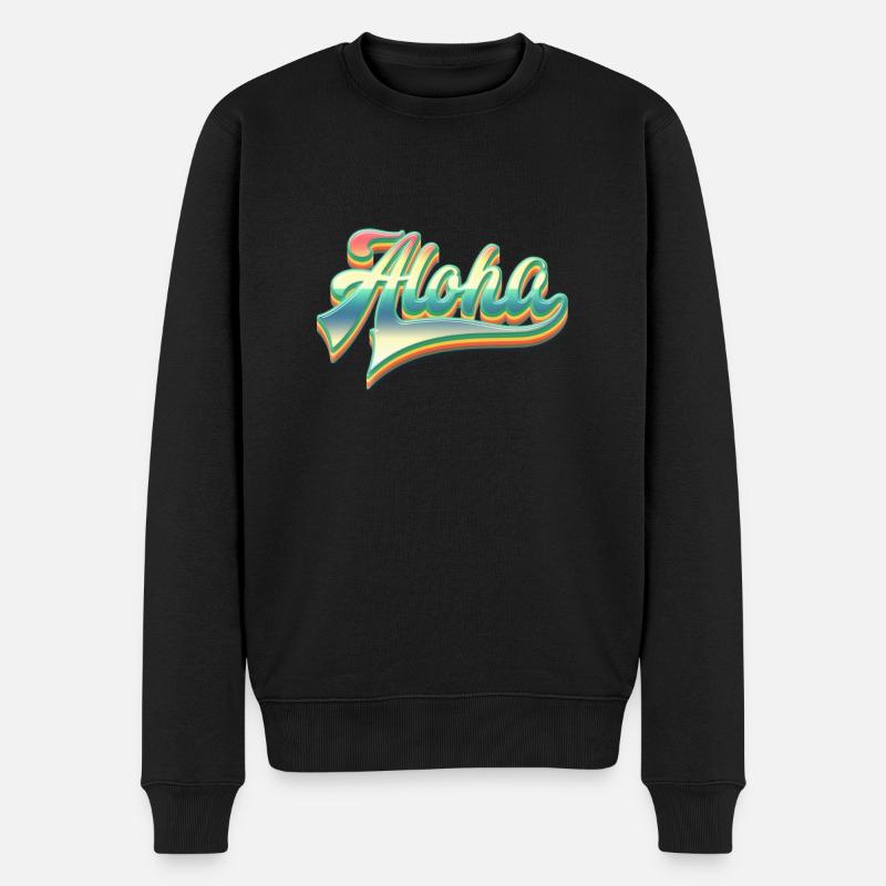 Aloha Fun Geschenk - Männer Premium Bio Pullover - Schwarz
