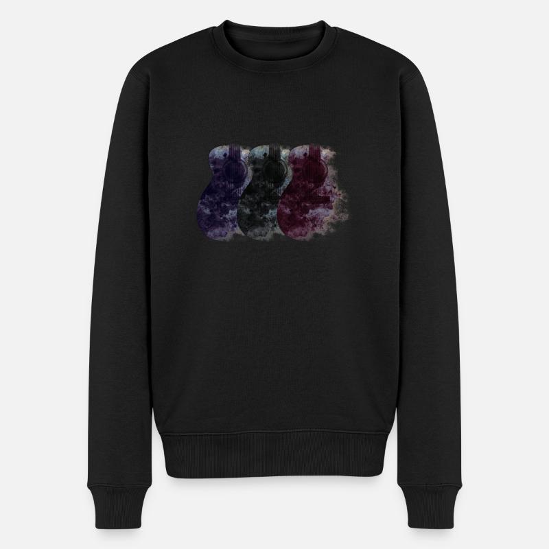 Guitares - Pull Premium bio Homme - noir