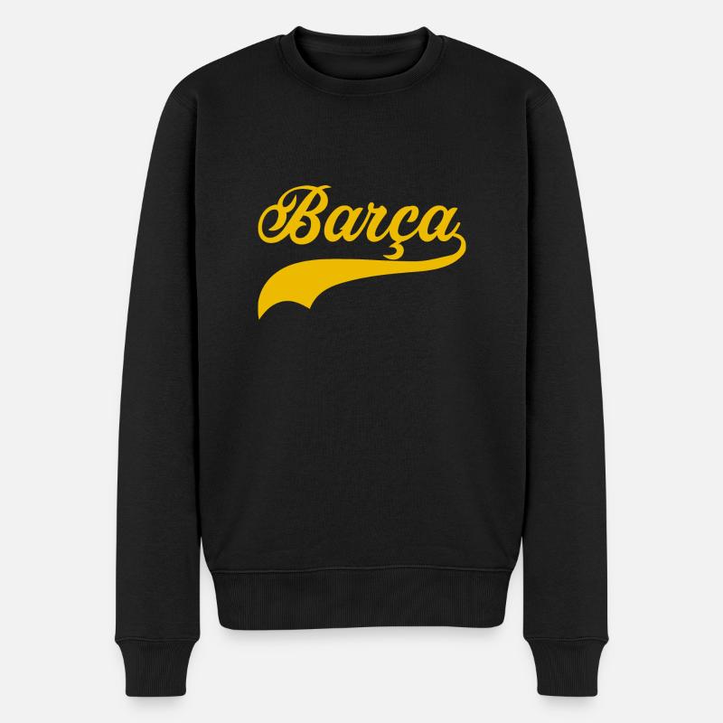 barca swoosh vintage - Pull Premium bio Homme - noir