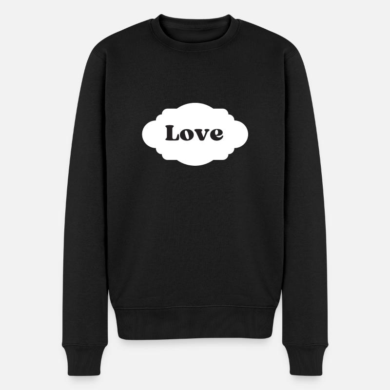 Love - Pull Premium bio Homme - noir