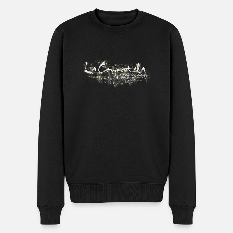 1179 Compostela - Männer Premium Bio Pullover - Schwarz
