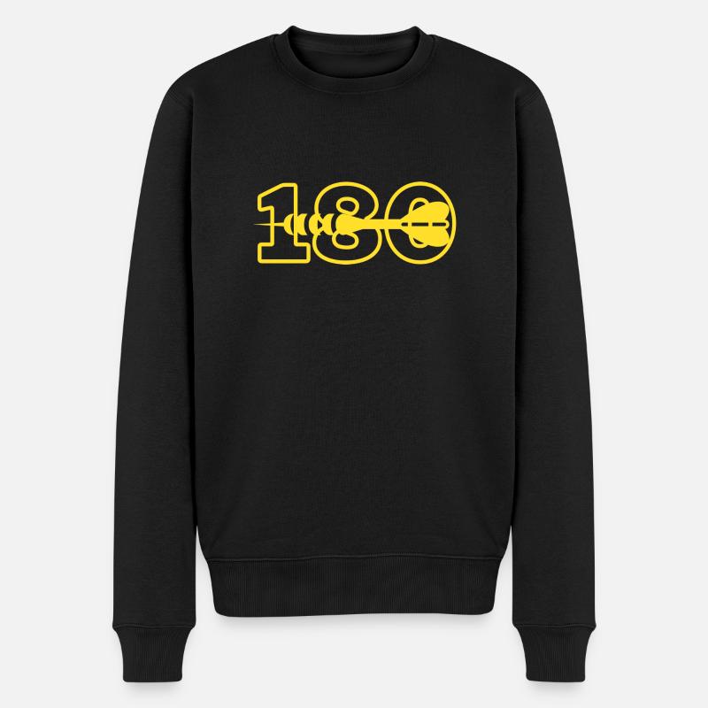 180 - Männer Premium Bio Pullover - Schwarz