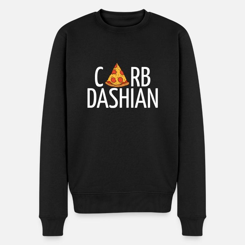 Carbdashien (texte blanc) - Pull Premium bio Homme - noir