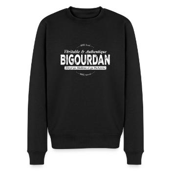 Véritable et authentique Bigourdan - Pull Premium bio Homme - noir - Devant - Nico (187cm)