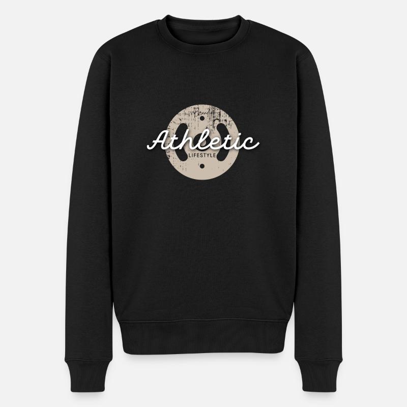 Athletic Lifestyle - Männer Premium Bio Pullover - Schwarz