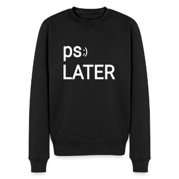 Verabschiedung lustig cool - Männer Premium Bio Pullover - Schwarz - Vorne - Nico (187cm)