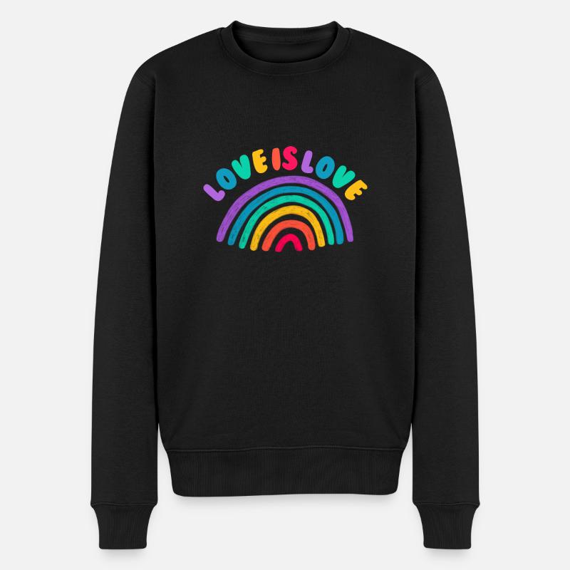 L’amour est tout - Pull Premium bio Homme - noir