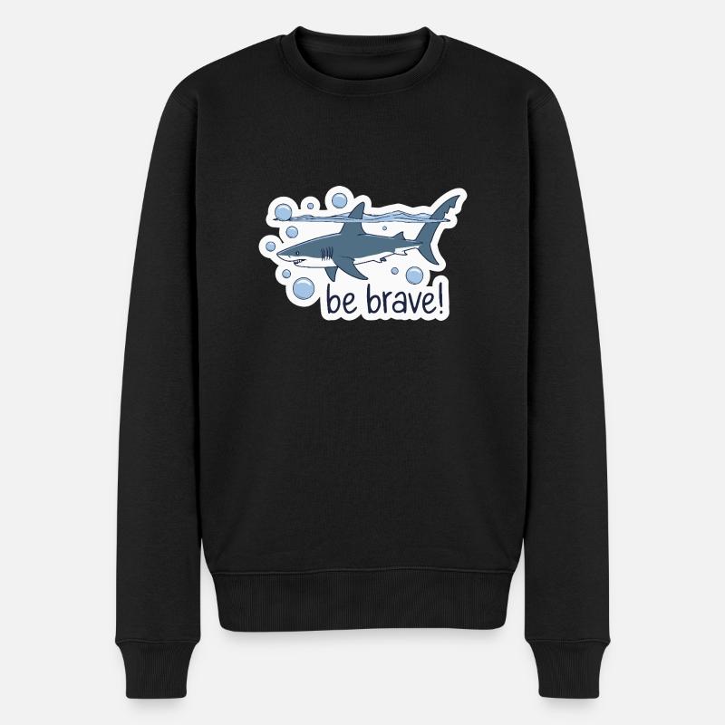 SEI HAI - Männer Premium Bio Pullover - Schwarz