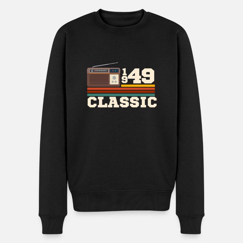 Jubiläum 1949 Retro-Klassiker - Männer Premium Bio Pullover - Schwarz