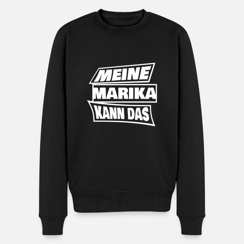 Marika - Männer Premium Bio Pullover - Schwarz