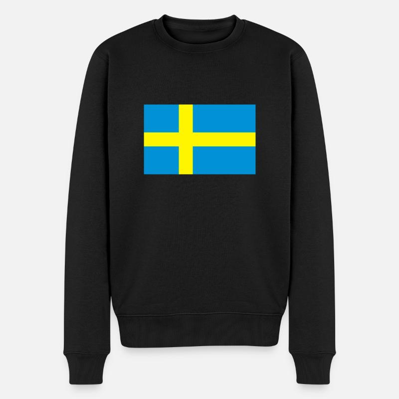 Sweden - Männer Premium Bio Pullover - Schwarz