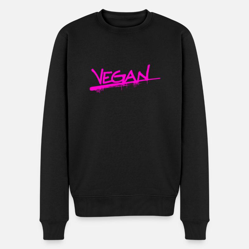 VGN Vegan Tag - Männer Premium Bio Pullover - Schwarz