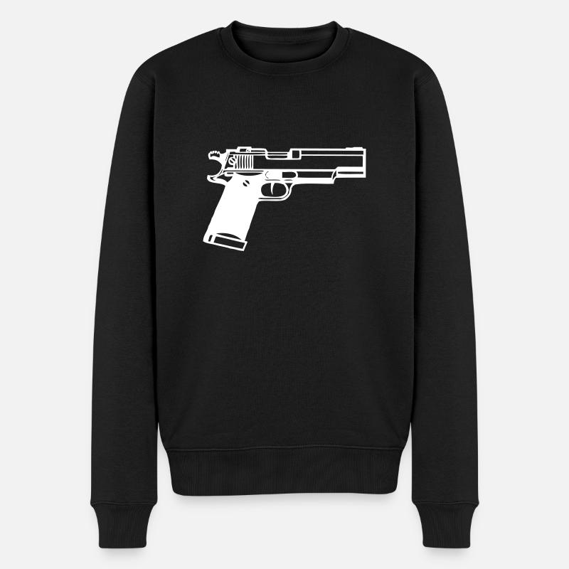 Pistolet - Pull Premium bio Homme - noir
