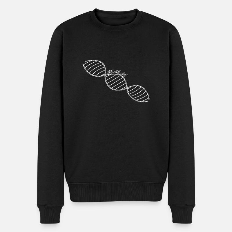 DNA fahrrad weiß - Männer Premium Bio Pullover - Schwarz