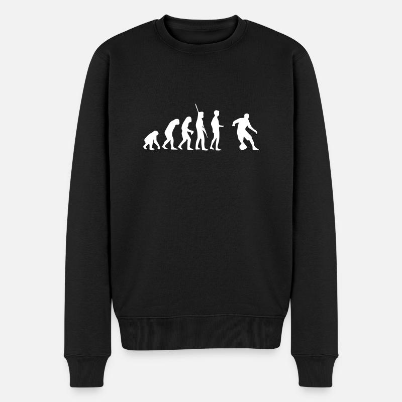 évolution du football - Pull Premium bio Homme - noir