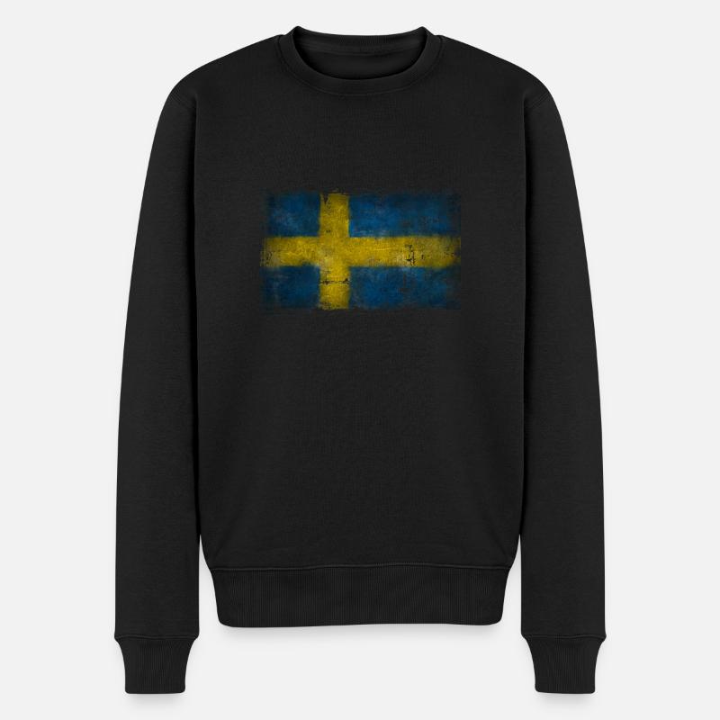 sweden - schweden - Männer Premium Bio Pullover - Schwarz