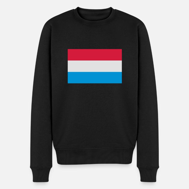 drapeau Luxembourg - Luxembourg flag - Pull Premium bio Homme - noir