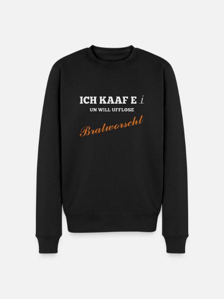 Bratworscht - Männer Premium Bio Pullover - Schwarz