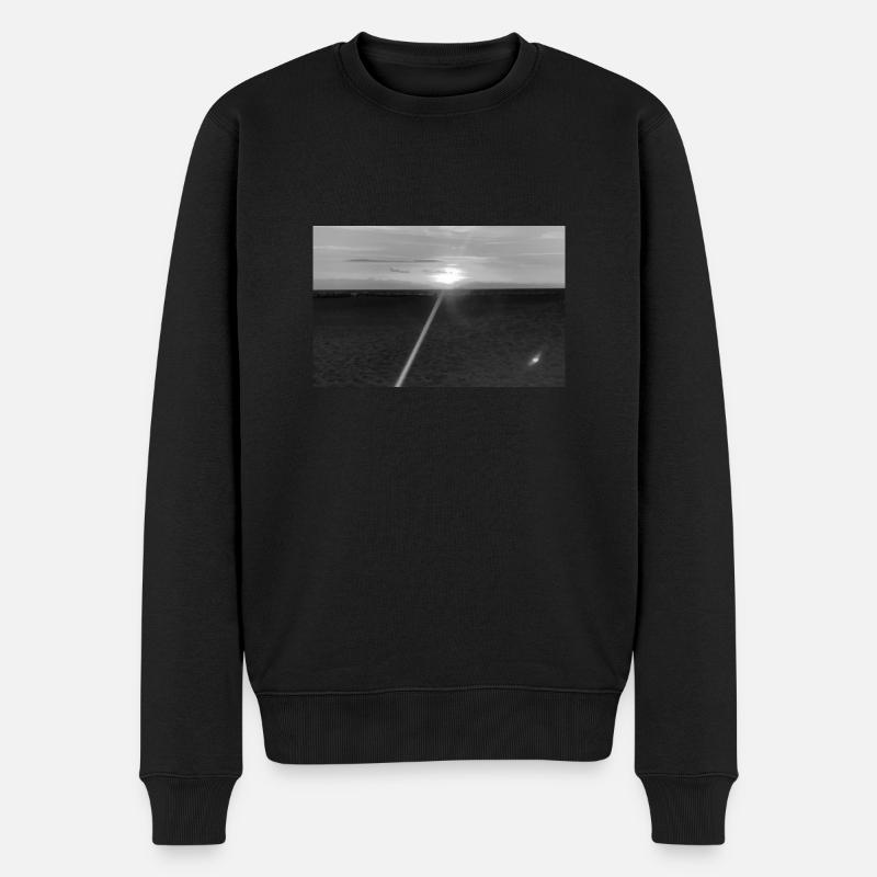 Plage Noir et Blanc - Pull Premium bio Homme - noir