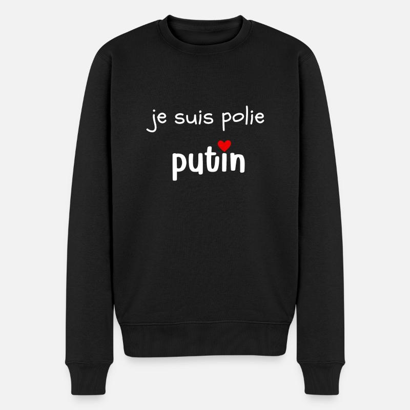 je suis polie putain - Pull Premium bio Homme - noir