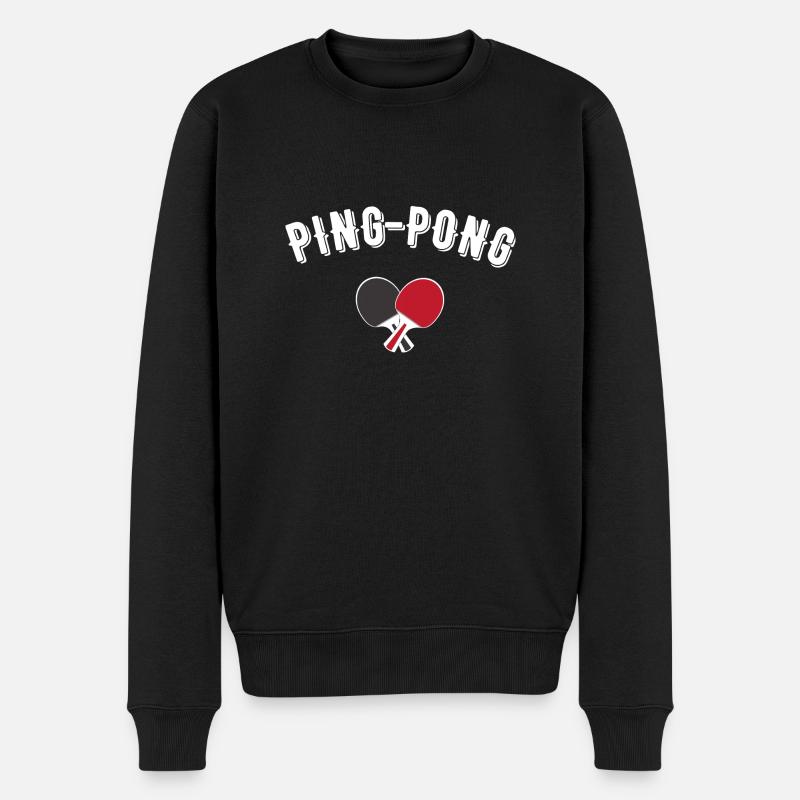 ping pong - Pull Premium bio Homme - noir