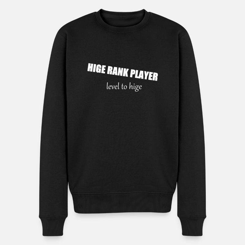 Hige Rank - Männer Premium Bio Pullover - Schwarz