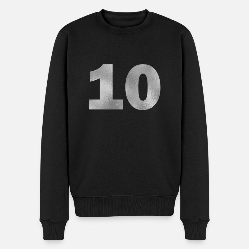 Anniversaire 10 ans - Pull Premium bio Homme - noir