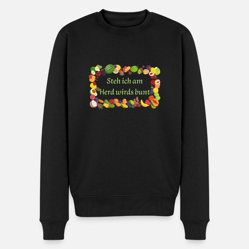 Gemüse Liebhaber - Männer Premium Bio Pullover - Schwarz