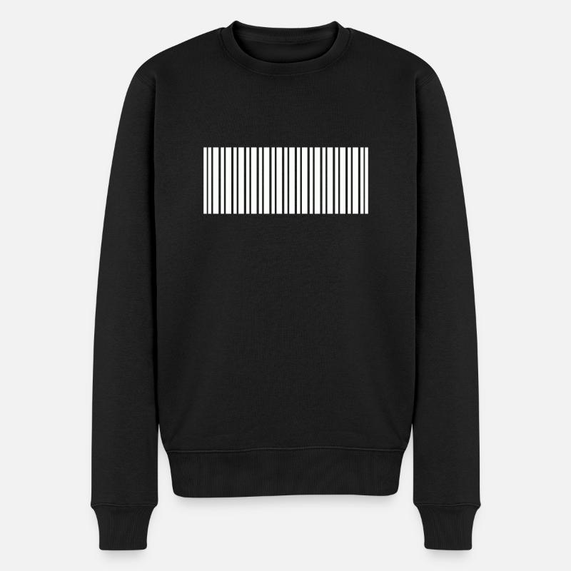 Barcode - Men's Premium Organic Jumper - black