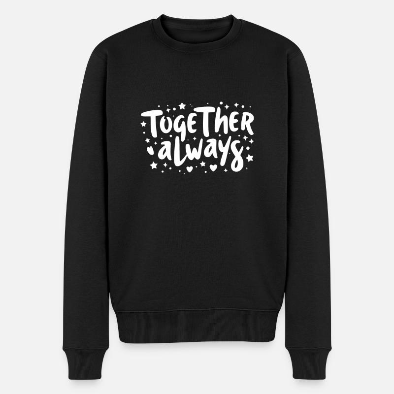 Immer zusammen - Männer Premium Bio Pullover - Schwarz