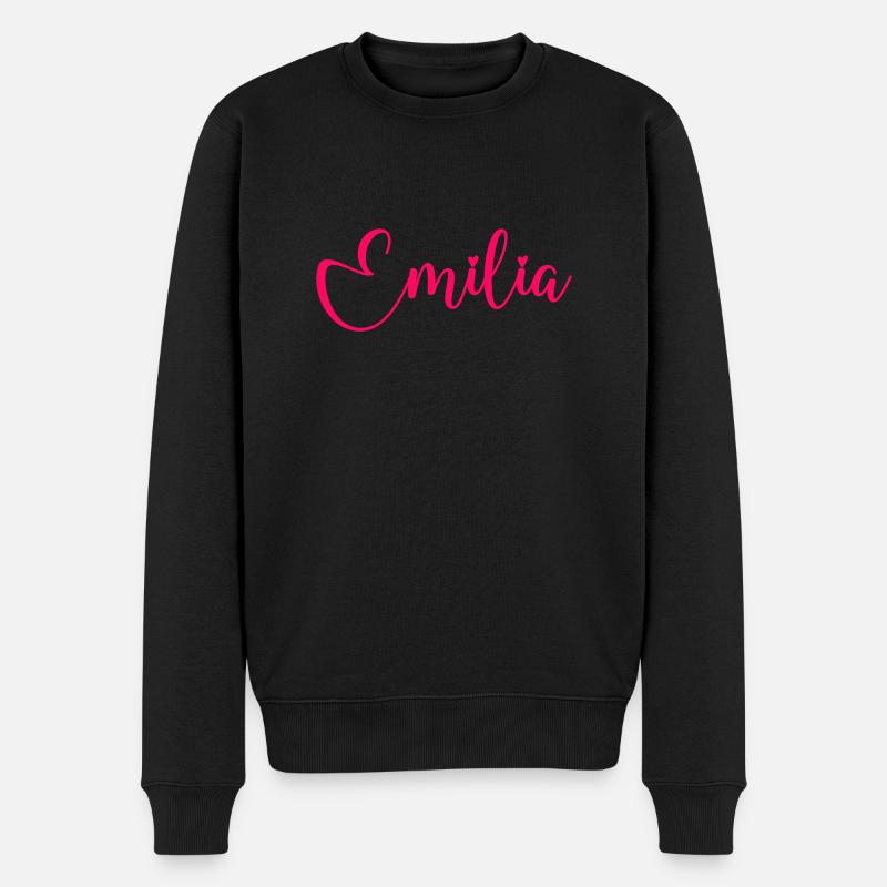 Nom Emilia - Pull Premium bio Homme - noir