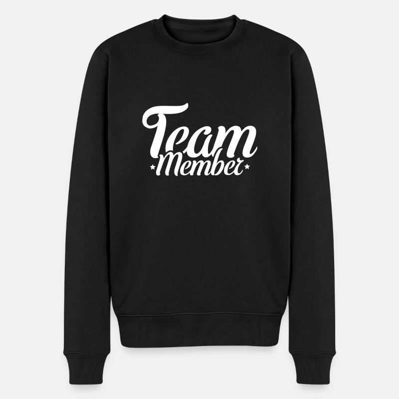 Team member - Männer Premium Bio Pullover - Schwarz