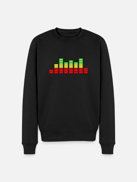 equalizer - Männer Premium Bio Pullover - Schwarz
