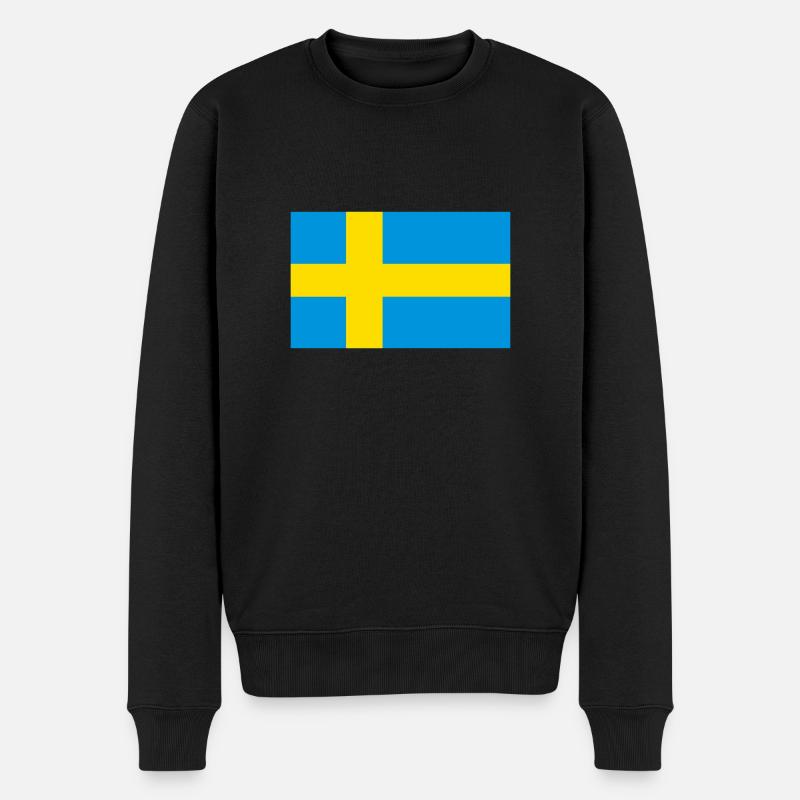 Schweden - Männer Premium Bio Pullover - Schwarz